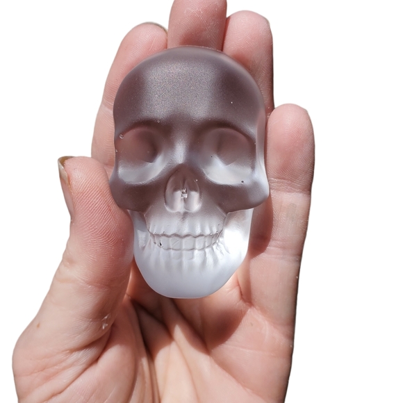 Handmade Epoxy Resin Skull Decor